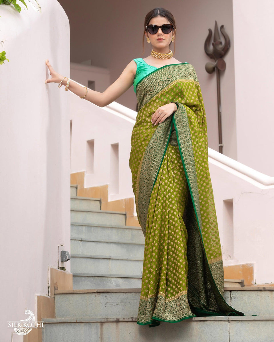 Saree khaddi Georgette main image 1